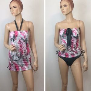NWT Moontide New Zealand halter bandeau swimsuit
